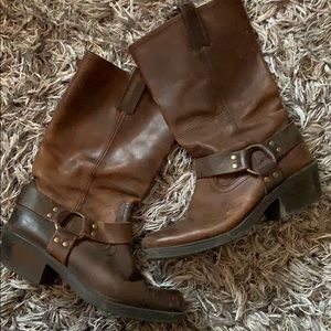 Mossimo leather brown boots